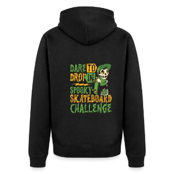 Horror Skateboarder Halloween Skateboard Cadeau - Veste à capuche bio Premium Unisexe - noir - Dos - Nico (187cm)