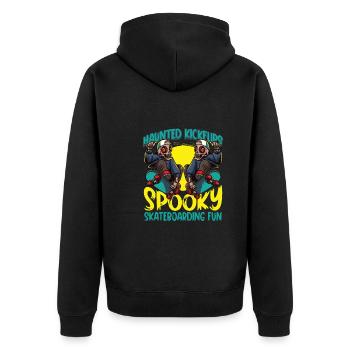 Horror Skateboarder Halloween Skateboard Cadeau - Veste à capuche bio Premium Unisexe - noir - Dos - Nico (187cm)