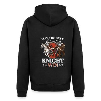 Chevaliers Chevaliers Armure médiévale de la Renaissance - Veste à capuche bio Premium Unisexe - noir - Dos - Nico (187cm)