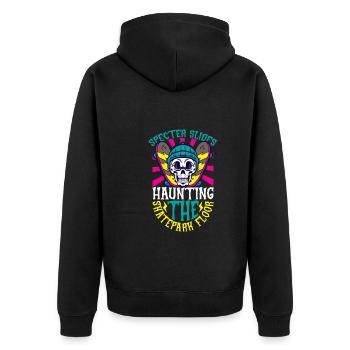 Horror Skateboarder Halloween Skateboard Cadeau - Veste à capuche bio Premium Unisexe - noir - Dos - Nico (187cm)