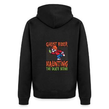 Horror Skateboarder Halloween Skateboard Cadeau - Veste à capuche bio Premium Unisexe - noir - Dos - Nico (187cm)