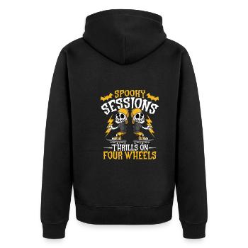Horror Skateboarder Halloween Skateboard Cadeau - Veste à capuche bio Premium Unisexe - noir - Dos - Nico (187cm)