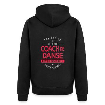 coach Danse formidable cadeau humour Danse - Veste à capuche bio Premium Unisexe - noir - Dos - Nico (187cm)