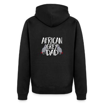 Graupapagei Perroquet gris d’Afrique Papagei - Veste à capuche bio Premium Unisexe - noir - Dos - Nico (187cm)