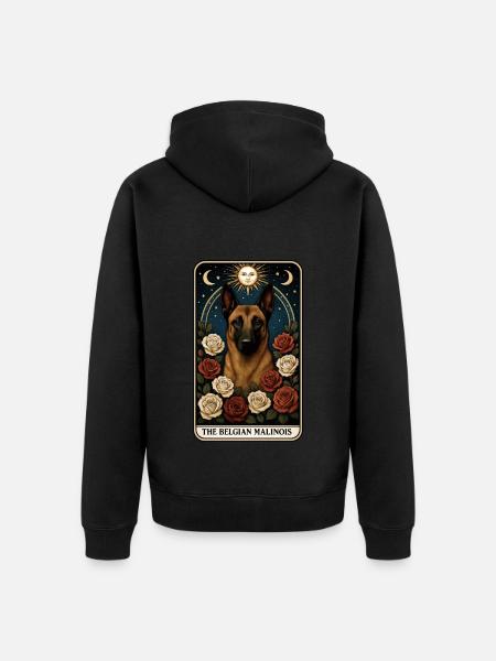 Belgischer Malinois - Unisex Premium Bio Zip Hoodie - Schwarz
