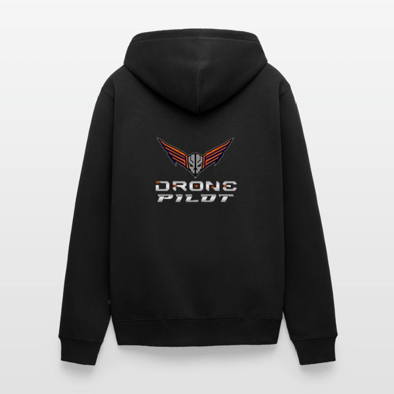 Drone Drones Drone Flight Drone Pilot Veste à capuche bio Premium Unisexe