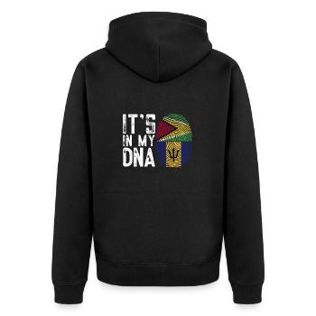 Guyana Flag Guyanais Guyanais - Veste à capuche bio Premium Unisexe - noir - Dos - Nico (187cm)