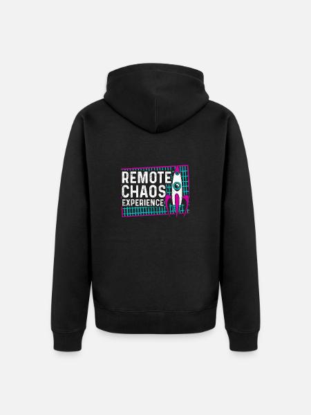remote chaos experience - CCC Congress Hacker RC3 - Unisex Premium Organic Zip Hoodie - black
