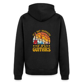 Ce n’est pas de la thésaurisation si ce sont des guitares - Veste à capuche bio Premium Unisexe - noir - Dos - Nico (187cm)
