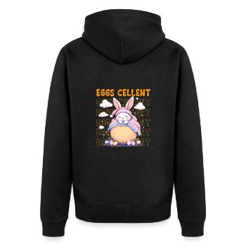 Oeufs Cellent - Veste à capuche bio Premium Unisexe - noir - Dos - Nico (187cm)