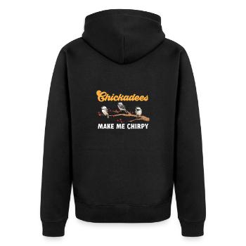 Observation des oiseaux mésanges - Veste à capuche bio Premium Unisexe - noir - Dos - Nico (187cm)