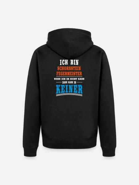 Schornsteinfegermeister Beruf - Unisex Premium Bio Zip Hoodie - Schwarz