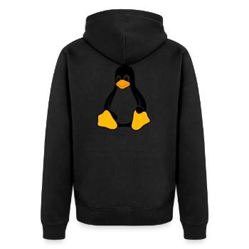 manchot - Veste à capuche bio Premium Unisexe - noir - Dos - Nico (187cm)