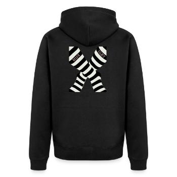 relax and enjoy - Veste à capuche bio Premium Unisexe - noir - Dos - Nico (187cm)