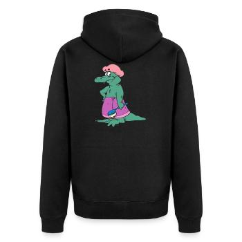bath bath bathtub bathtub shower shower3 - Unisex Premium Organic Zip Hoodie - black - Back - Nico (187cm)