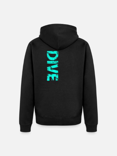 Plongée - Veste à capuche bio Premium Unisexe - noir