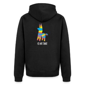 Pinata - Anniversaire - Cadeau - Veste à capuche bio Premium Unisexe - noir - Dos - Nico (187cm)