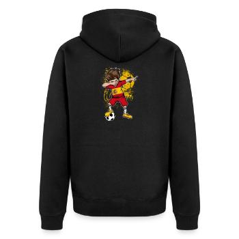 Spain national team Dab World Cup football - Unisex Premium Organic Zip Hoodie - black - Back - Nico (187cm)