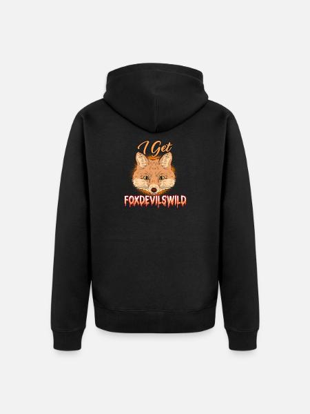 Wilder Fuchs - Unisex Premium Bio Zip Hoodie - Schwarz