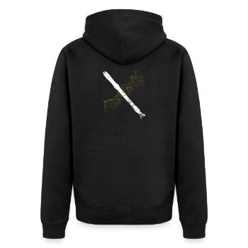 La flûte est ma vie. Cadeau de musique Flutes - Veste à capuche bio Premium Unisexe - noir - Dos - Nico (187cm)