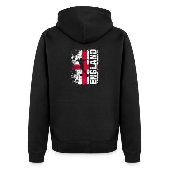 Équipe nationale de football de l'Angleterre - cadeau - Veste à capuche bio Premium Unisexe - noir - Dos - Nico (187cm)