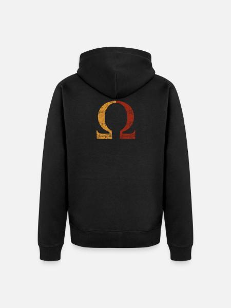 Omega Graphics - Unisex Premium Organic Zip Hoodie - black