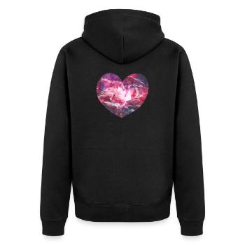 Coeur de l'espace - Veste à capuche bio Premium Unisexe - noir - Dos - Nico (187cm)