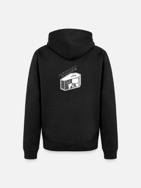 Schroedinger's Cat - Unisex Premium Organic Zip Hoodie - black
