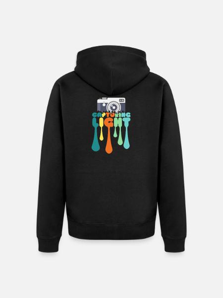 Photography camera gift - Unisex Premium Organic Zip Hoodie - black
