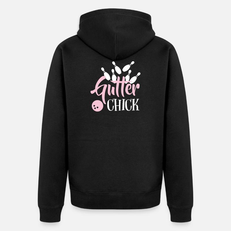 bowling - Veste à capuche bio Premium Unisexe - noir