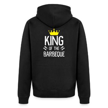 Barbecue - Veste à capuche bio Premium Unisexe - noir - Dos - Nico (187cm)