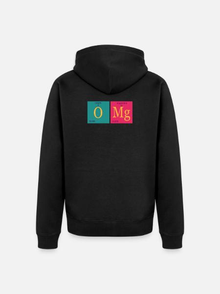 Oh my God - Unisex Premium Organic Zip Hoodie - black