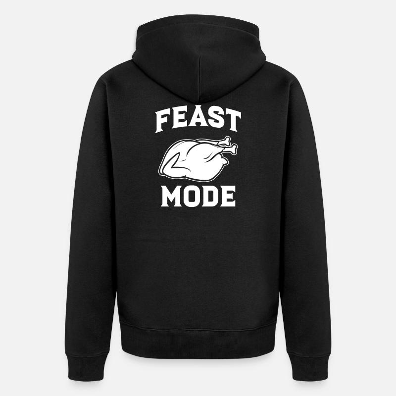 Festmodus - Unisex Premium Bio Zip Hoodie - Schwarz