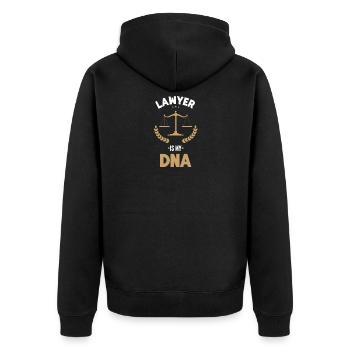 Avocat Avocat Cour Justice Avocat ADN Cadeau - Veste à capuche bio Premium Unisexe - noir - Dos - Nico (187cm)