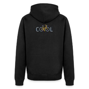 Cool Bicycle Child Baby Gift Funny - Unisex Premium Organic Zip Hoodie - black - Back - Nico (187cm)