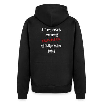 Bang Theory funny saying gift - Unisex Premium Organic Zip Hoodie - black - Back - Nico (187cm)