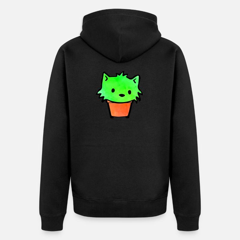 Cactus - Chemise de chat - Veste à capuche bio Premium Unisexe - noir