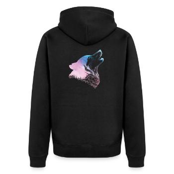 Husky - Veste à capuche bio Premium Unisexe - noir - Dos - Nico (187cm)