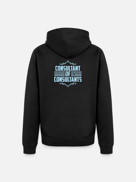 Consultant of Consultants - Unisex Premium Organic Zip Hoodie - black