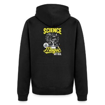 Science Its Like Magic But Real Geek Geek cadeau - Veste à capuche bio Premium Unisexe - noir - Dos - Nico (187cm)