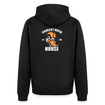 Canard Animaux Animal Cool Kid Comic - Veste à capuche bio Premium Unisexe - noir - Dos - Nico (187cm)