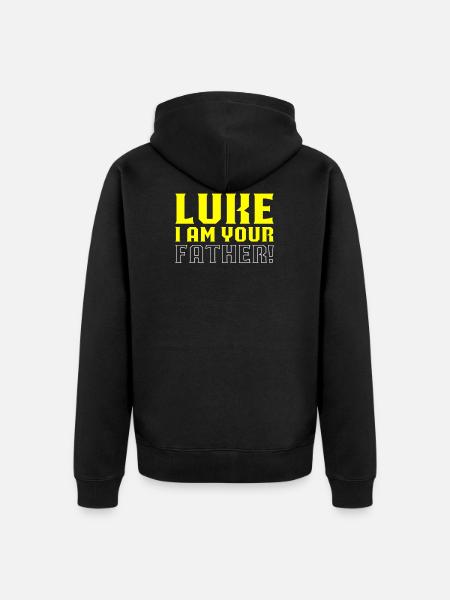 Luke I am your father - Unisex Premium Organic Zip Hoodie - black