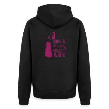 Danse du ventre - Danseuse du ventre - Cadeau - Danse - Veste à capuche bio Premium Unisexe - noir - Dos - Nico (187cm)