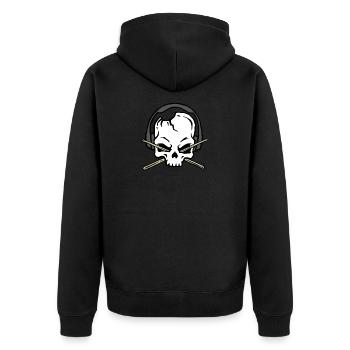 Drummer Baguettes Band Loud Metal Rock cadeau - Veste à capuche bio Premium Unisexe - noir - Dos - Nico (187cm)