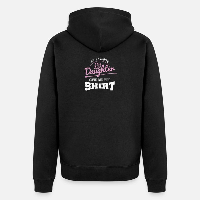 Ma fille préférée - Veste à capuche bio Premium Unisexe - noir