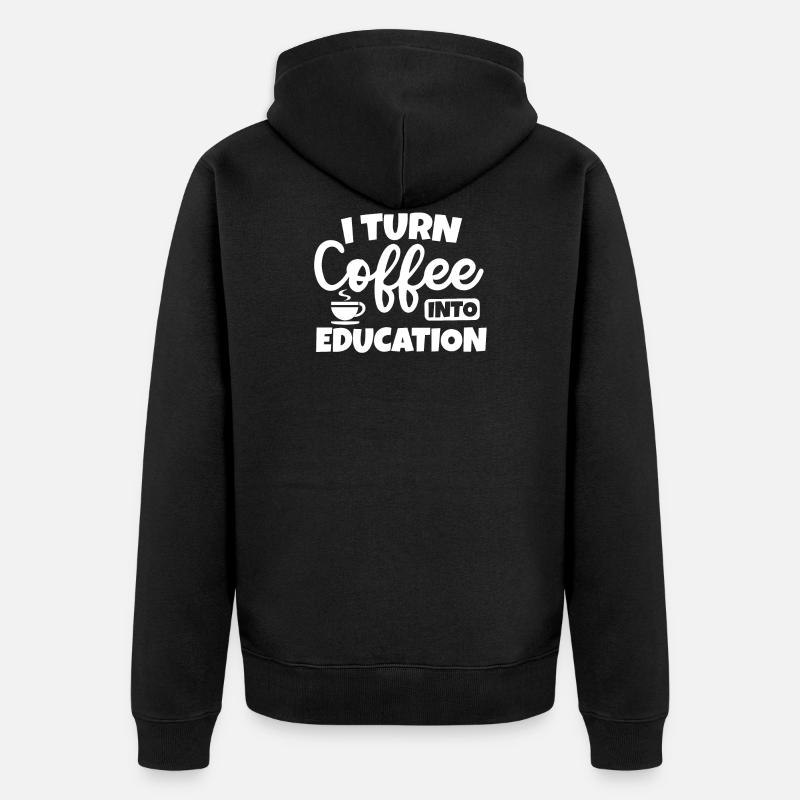 Lehrer - Unisex Premium Bio Zip Hoodie - Schwarz