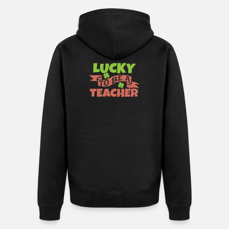 professeur - Veste à capuche bio Premium Unisexe - noir