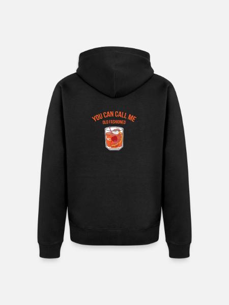old fashioned whiskey - Unisex Premium Organic Zip Hoodie - black