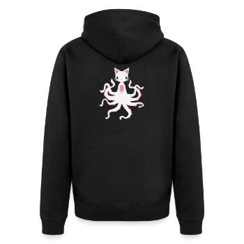 Manga cadeau Maedchen Chat Poulpe fille - Veste à capuche bio Premium Unisexe - noir - Dos - Nico (187cm)