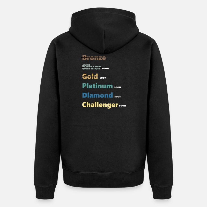 Classement Elo Platinum - Veste à capuche bio Premium Unisexe - noir